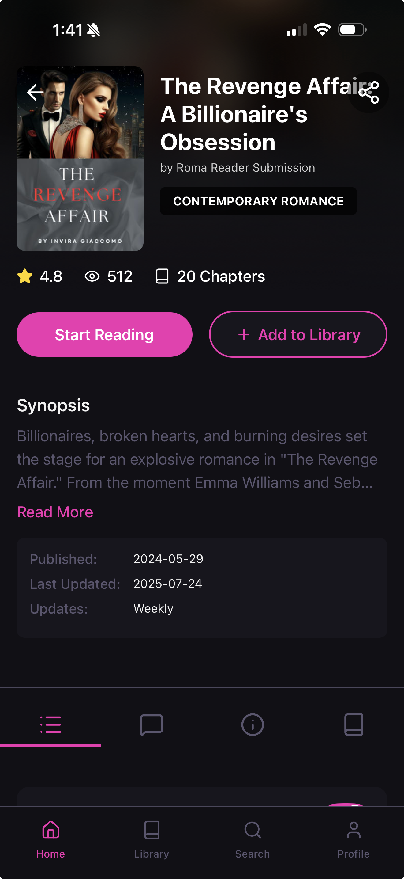 Roma Reader Book Detail